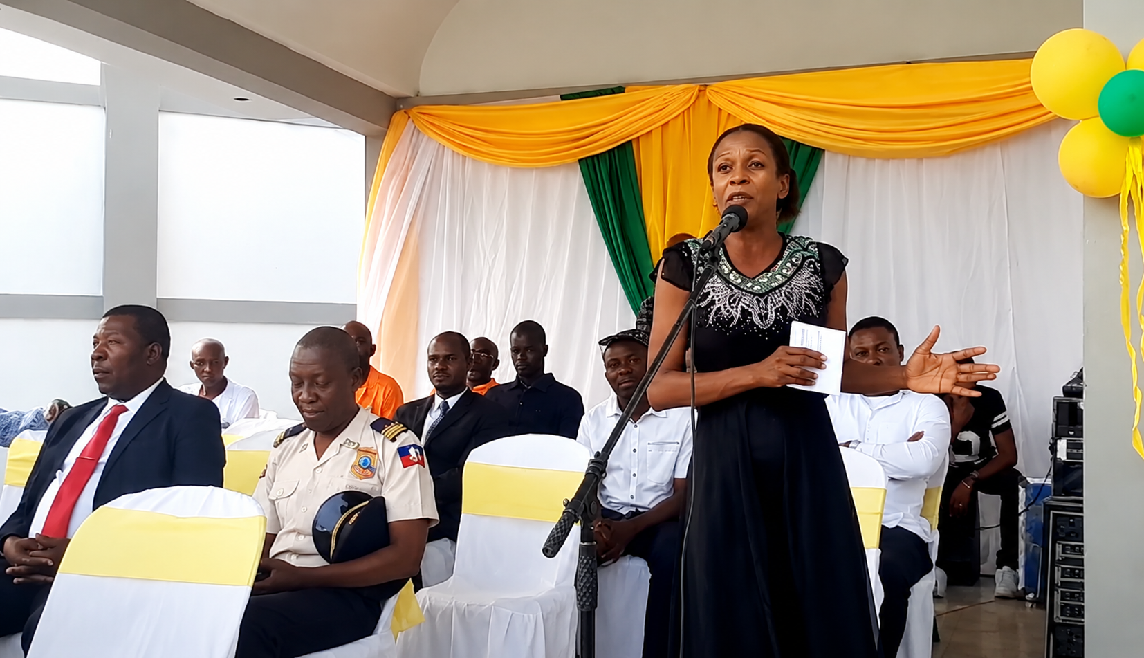 Inauguration de la place Hugues Saint-Pierre aux Gonaives.