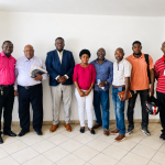Grande première rencontre entre les représentants de “L’alliance Gonaïvienne D’outre Mer, AGOM” et l’équipe de la mairie des Gonaives ce vendredi 13 Aout 2021.